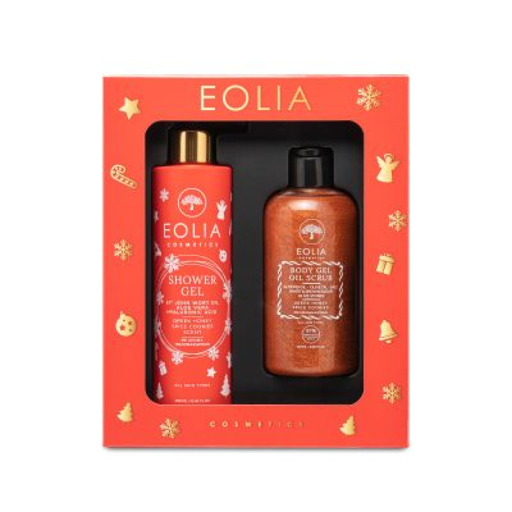 GIFT BOX BODY XMAS ΜΕΛΟΜΑΚΑΡΟΝΟ (SHOWER GEL - BODY GEL SCRUB)