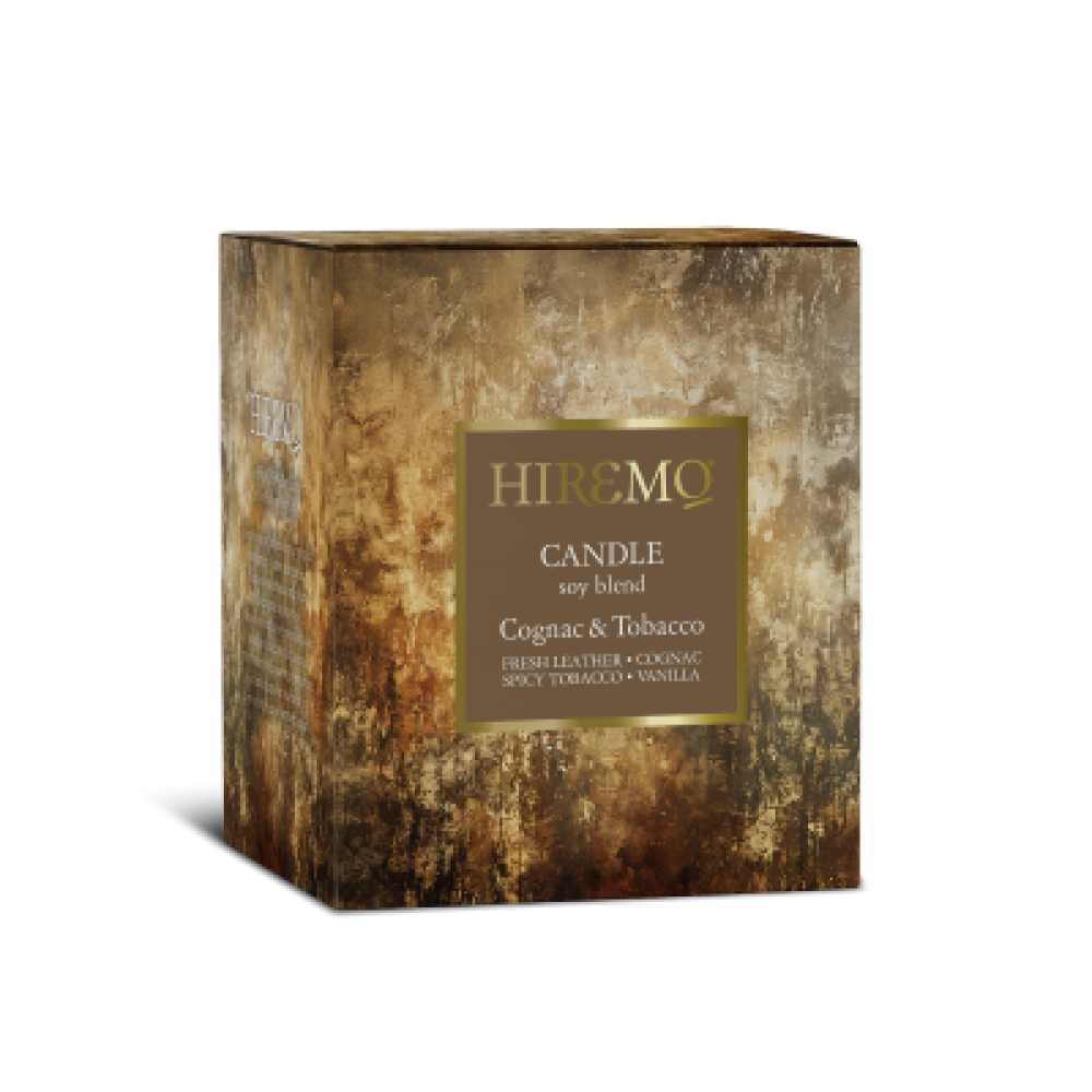 HIREMO SOY BLEND CANDLE COGNAC & TOBACCO